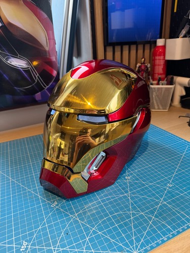 Iron man mk50 helmet mask - man, gold