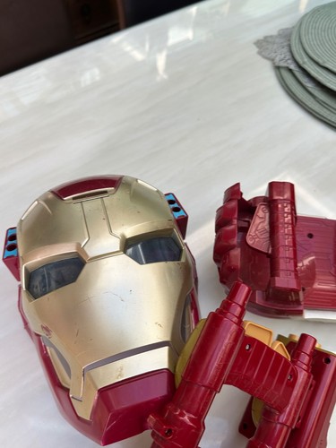 Iron man mask and hand - iron,