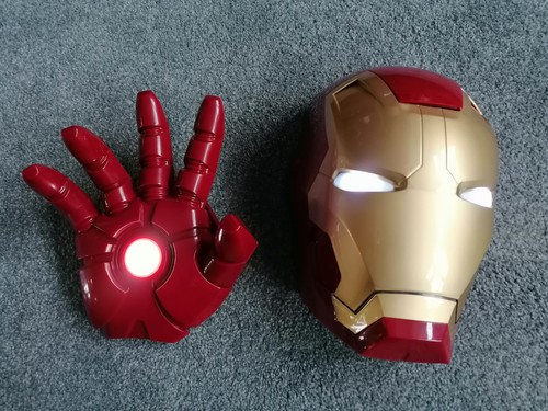 Iron man mask - hand, led